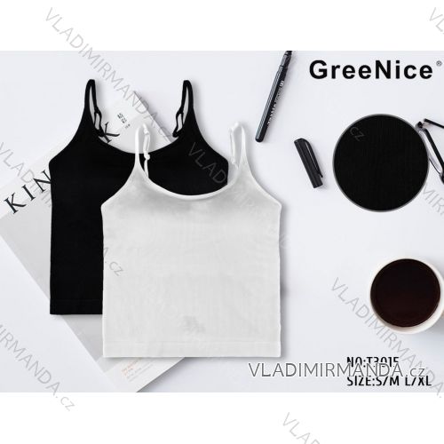 Croptop na ramienka dámsky (S/M - L/XL) GREENICE GRE25T3015