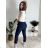 Nohavice strečové stláčače zateplené dlhé dámske PANTALONE (S/M/L ONE SIZE) TALIANSKA MÓDA IMPOZ25OL-5591/DUR S/M/L béžová