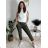 Nohavice strečové stláčače zateplené dlhé dámske PANTALONE (S/M/L ONE SIZE) TALIANSKA MÓDA IMPOZ25OL-5591/DUR S/M/L béžová