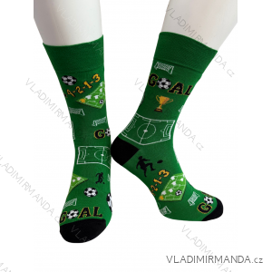 Ponožky veselé obrázkové slabé pánske pre futbalistov (41-43,44-46) POLSKÁ MODA DPP250833