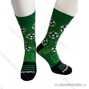 Ponožky veselé obrázkové slabé pánske pre futbalistov (41-43,44-46) POLSKÁ MODA DPP250834/DR
