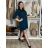 Šaty úpletové teplé dlhý rukáv dámske LUCY (S/M/L ONE SIZE) TALIANSKA MÓDA IMD23564/DR červená S/M/L