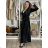 Šaty elegantné dlouhý rukáv dámske (S/M/L ONE SIZE) TALIANSKA MÓDA IMWKH251111