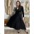 Šaty elegantné dlouhý rukáv dámske (S/M/L ONE SIZE) TALIANSKA MÓDA IMWKH251111