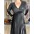 Šaty elegantné dlouhý rukáv dámske (S/M/L ONE SIZE) TALIANSKA MÓDA IMWKH251111