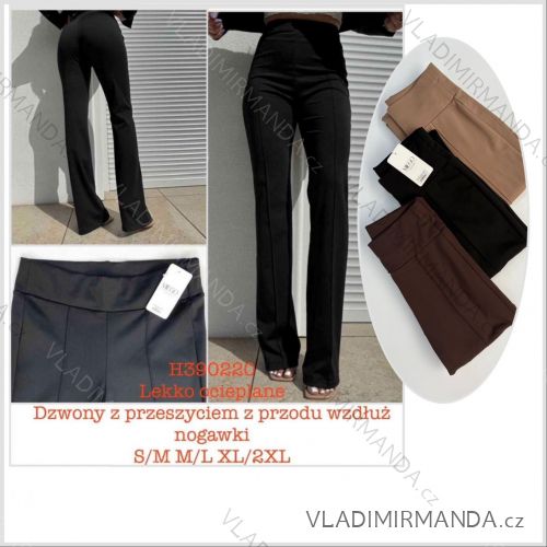 Nohavice dlhé elegantné dámske nadrozmer (S/M - M/L - XL/2XL) MIE25H390220
