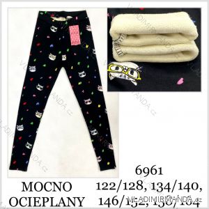 Legíny dlhé zateplené detské až dorast dievčenské (122/128 - 134/140 - 146/152 - 158/164) MIE256961