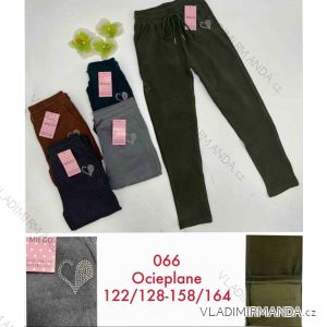 Tepláky dlhé zateplené detské až dorast dievčenské (122/128 - 158/164) MIE25066