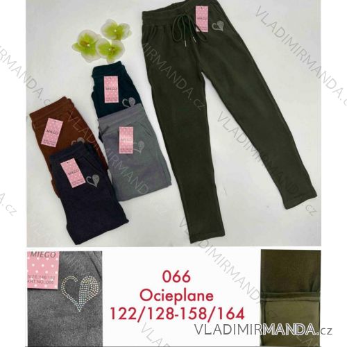 Tepláky dlhé zateplené detské až dorast dievčenské (122/128 - 158/164) MIE25066