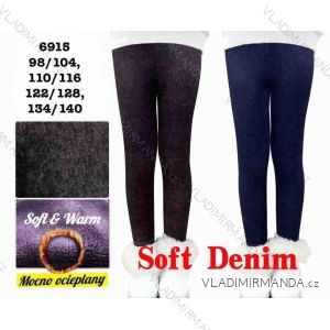 Legíny dlhé zateplené detské až dorast dievčenské (98/104 - 110/116 - 122/128 - 134/140) MIE256915