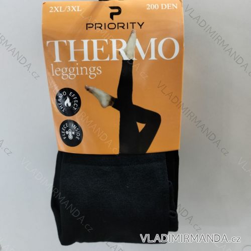 Legíny dlhé thermo dámske nadrozmer (S - 3XL) MIE257530