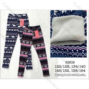 Legíny dlhé zateplené detské až dorast dievčenské (122/128 - 134/140 - 146/152 - 158/164) MIE256909