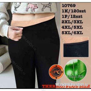 Legíny dlhé zateplené dámske nadrozmer (2XL/3XL - 4XL/5XL - 5XL/6XL) MIE2510769