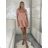 Šaty krátke voľnočasové letné krátky rukáv dámske MILANO (S/M/L ONE SIZE) TALIANSKA MÓDA IMPOC2510088