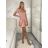 Šaty krátke voľnočasové letné krátky rukáv dámske MILANO (S/M/L ONE SIZE) TALIANSKA MÓDA IMPOC2510088