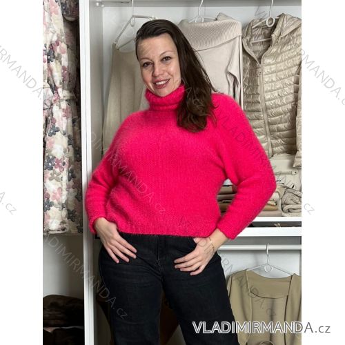 Sveter teplý s rolákem oversize dlhý rukáv dámsky (M/L/XL ONE SIZE) TALIANSKA MODA IMWCT251111