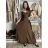 Šaty spoločenské dlhé carmen na ramienka dámske ADELE (M/L/XL ONE SIZE) TALIANSKA MóDA IM4251147