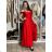 Šaty spoločenské dlhé carmen na ramienka dámske ADELE (M/L/XL ONE SIZE) TALIANSKA MóDA IM4251147/DUR smaragdová