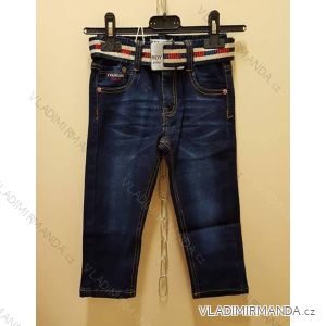 Rifle jeans v páse na gumu dojčenské detské chlapčenské (74-104) HL Xiang A395
