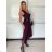 Šaty dlhé elegantné bez rukávov dámske (S/M ONE SIZE) TALIANSKA MÓDA IMPDY25MDUE24796/DUR tm. modrá S/M/L