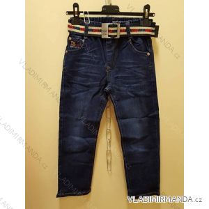 Rifle jeans v páse na gumu detskej dorast chlapčenské (110-140) HL Xiang A391
