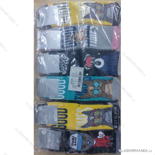 Ponožky bavlnené slabé dámske (35-38, 38-41) AURA.VIA AURA25NPV8871