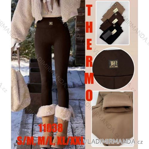 Legíny dlhé zateplené dámske nadrozmer (S/M - M/L - XL/2XL) MIE2511038-3