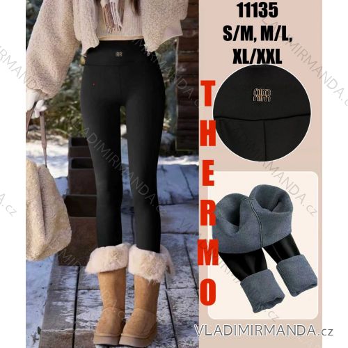 Legíny dlhé zateplené dámske nadrozmer (S/M - M/L - XL/2XL) MIE2511135