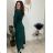 Šaty elegantní dlouhý rukáv dámsky (S/M/L ONE SIZE) talianska móda IMWMY251116/DU S/M/L vínová