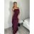 Šaty spoločenské elegantné na ramienka dámske (XS/S/M ONE SIZE) TALIANSKA MÓDA IMM25M44255