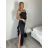Šaty spoločenské elegantné na ramienka dámske (XS/S/M ONE SIZE) TALIANSKA MÓDA IMM25M44255