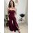 Overal dlhý elegantný carmen na ramienka dámsky (XS/S/M ONE SIZE) TALIANSKA MÓDA IMWHP25956