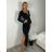 Šaty elegantný dlhý rukáv dámske (S/M/L ONE SIZE) TALIANSKA MÓDA IMM25M42815