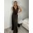 Šaty dlouhé společenské na ramínka dámsky BETANY (S/M/L ONE SIZE) talianska móda IMWKH251114