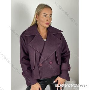Kabát krátký oversize dlouhý rukáv dámske (S/M/L ONE SIZE) TALIANSKA MÓDA IMPLU251111
