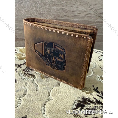 Peňaženka kožená pánska Kutti KUT25884-1/DR ONE SIZE hnedá