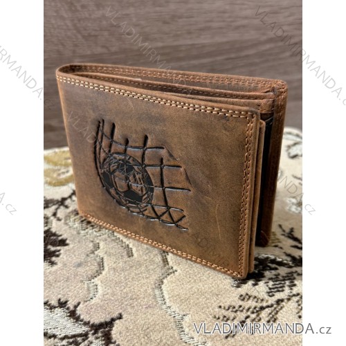 Peňaženka kožená pánska Kutti KUT25884-3/DR ONE SIZE hnedá