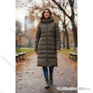 Kabát zimný dlhý rukáv dámsky (S/M/L ONE SIZE) TALIANSKA MÓDA IMD25328