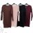 Šaty pletené teplé dlhý rukáv dámske (S/M/L ONE SIZE) TALIANSKA MÓDA IMD25341