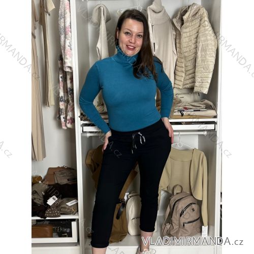 Nohavice dlhé strečové dámske (S/M/L ONE SIZE) TALIANSKA MÓDA IMD23311/DU S/M/L čierna