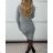 Šaty úpletové dlhý rukáv dámske INES (XS/S/M ONE SIZE) TALIANSKA MÓDA IMM25M9060