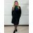 Kabát dlhý rukáv dámske (S/M/L ONE SIZE) TALIANSKA MÓDA IMPVN2525994/DU S/M/L tmavo hnedá
