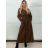 Kabát s opaskom dlhý rukáv dámske (S/M/L ONE SIZE) TALIANSKA MÓDA IMPVN25251008