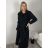 Kabát dlhý rukáv dámske (S/M/L ONE SIZE) TALIANSKA MÓDA IMPVN2525996/DUR S/M/L čierna