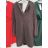 Šaty krátke elegantné dlhý rukáv dámske (S/M/L ONE SIZE) TALIANSKA MÓDA IMD25362