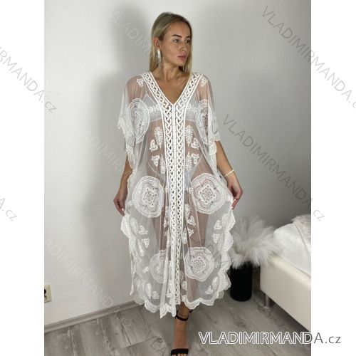 Šaty letný prehoz cez plavky krajkové dámsky (S/M/L ONE SIZE) TALIANSKA MÓDA IMWAD24126