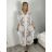 Šaty letný prehoz cez plavky krajkové dámsky (S/M/L ONE SIZE) TALIANSKA MÓDA IMWAD24126 -   biela -   M / L