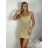 Šaty mini letné pletené na ramienka dámske (XS/S/M ONE SIZE) TALIANSKA MóDA IMM252471