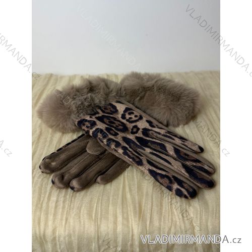 Rukavice zimné s kožúškom dámske (ONE SIZE) QGJ TREND LIS25ST-501