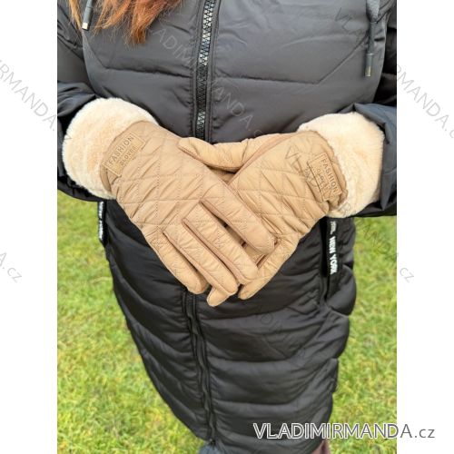 Rukavice zimné s kožúškom dámske (ONE SIZE) QGJ TREND LIS25ST-544